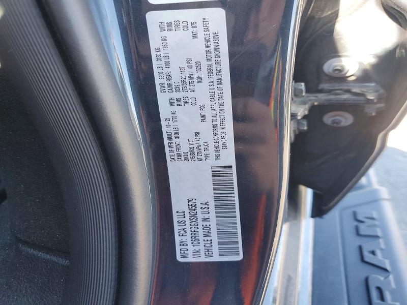Продаж на аукціоні авто 2025 Ram 1500, vin: 1C6RRFGGXSN245579, номер лоту: 56415806