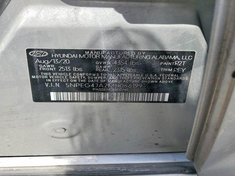 Aukcja sprzedaży 2021 Hyundai Sonata, vin: 5NPEG4JA2MH066199, numer aukcji: 56623756