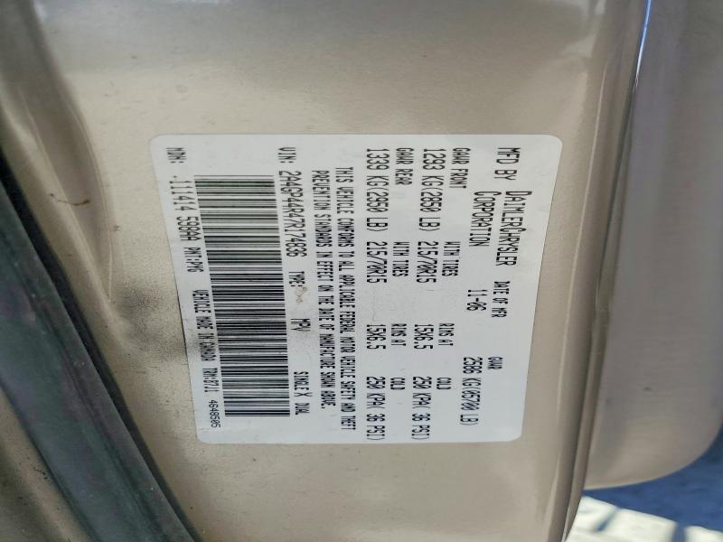 2007 Chrysler Town & Country მანქანა იყიდება აუქციონზე, vin: 2A4GP44R47R174836, აუქციონის ნომერი: 59143786