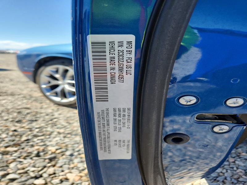 Продажа на аукционе авто 2022 Dodge Challenger, vin: 2C3CDZJGXNH143577, номер лота: 56859006