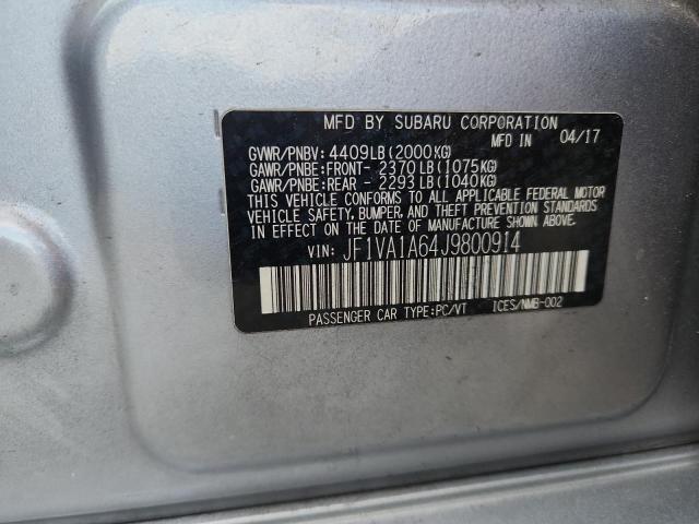 Aukcja sprzedaży 2018 Subaru Wrx, vin: JF1VA1A64J9800914, numer aukcji: 56732966
