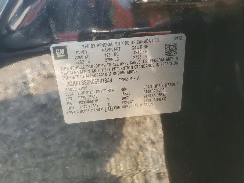Продажа на аукционе авто 2012 Gmc Terrain, vin: 2GKFLSE56C6281349, номер лота: 58565596