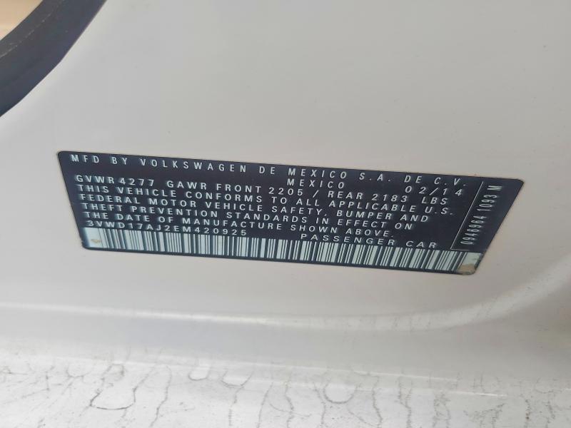 Продажа на аукционе авто 2014 Volkswagen Jetta, vin: 3VWD17AJ2EM420925, номер лота: 57401046