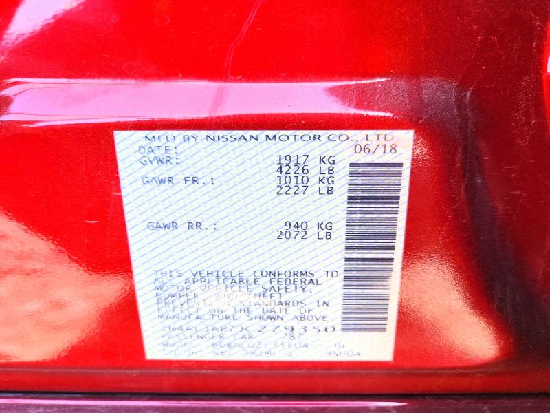 2018 Nissan Altima მანქანა იყიდება აუქციონზე, vin: 1N4AL3AP7JC279350, აუქციონის ნომერი: 55760716