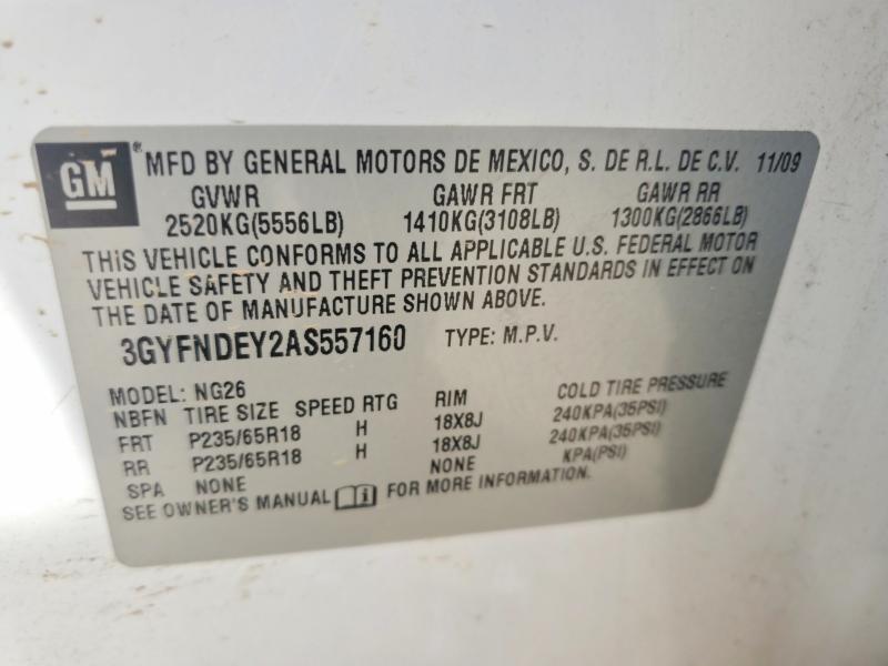 Продажа на аукционе авто 2010 Cadillac Srx, vin: 3GYFNDEY2AS557160, номер лота: 59067736