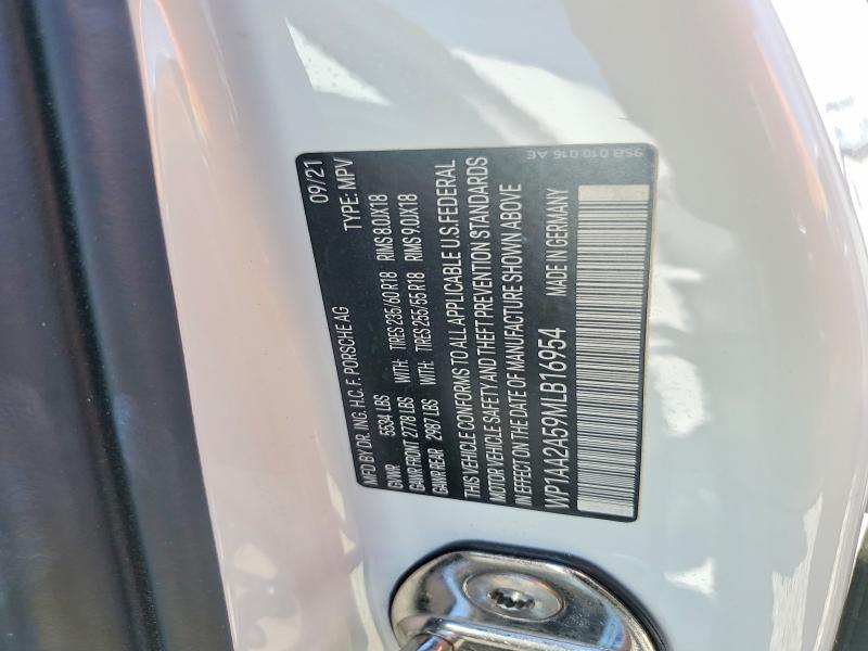 56645816 :رقم المزاد ، WP1AA2A59MLB16954 vin ، 2021 Porsche Macan مزاد بيع