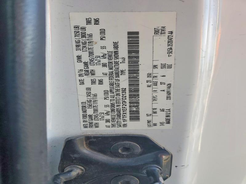 Продажа на аукционе авто 2016 Ford F150, vin: 1FTFX1EF2GFD21392, номер лота: 57090466
