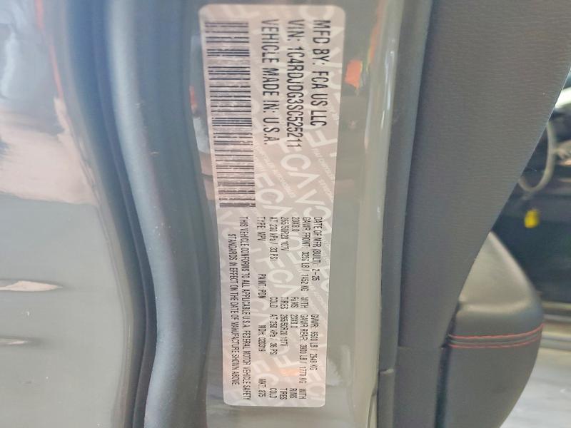 Продажа на аукционе авто 2025 Dodge Durango, vin: 1C4RDJDG3SC525211, номер лота: 56114606