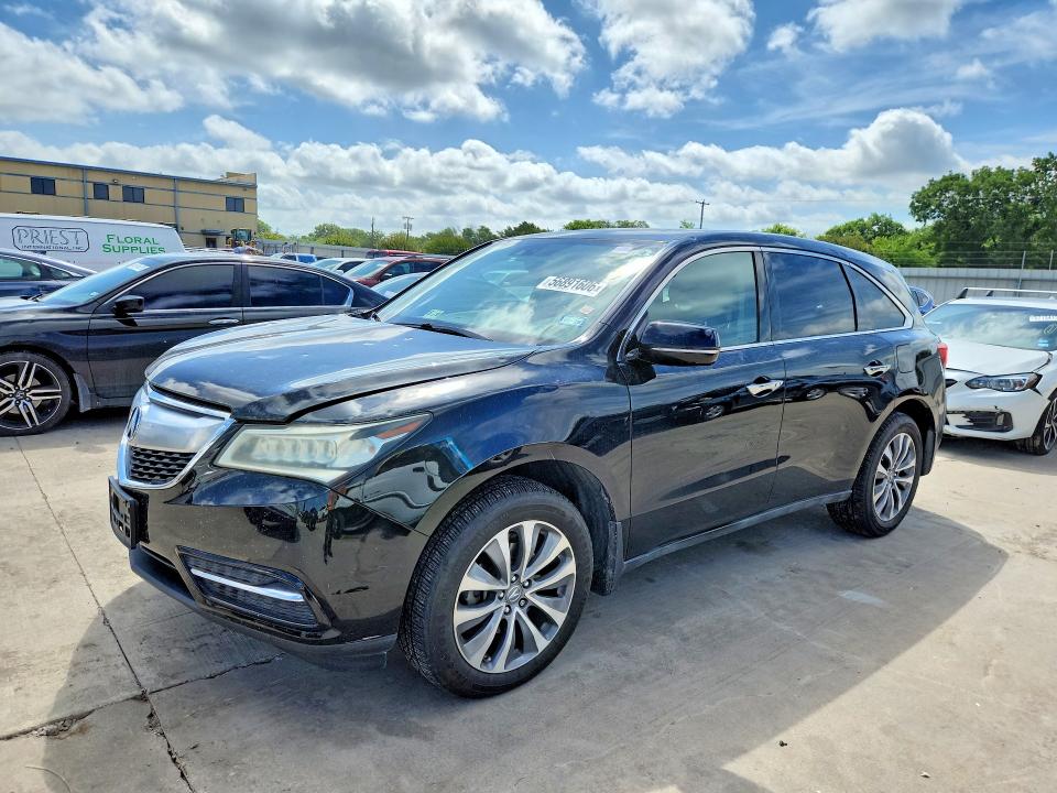 56891606 :رقم المزاد ، 5FRYD4H40FB026502 vin ، 2015 Acura Mdx مزاد بيع