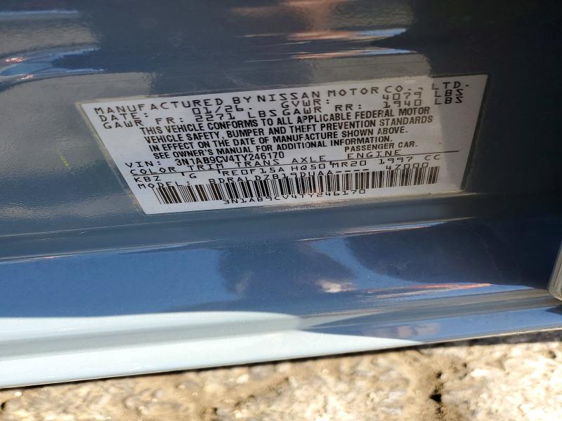 57049356 :رقم المزاد ، 3N1AB9CV4TY246170 vin ، 2026 Nissan Sentra مزاد بيع