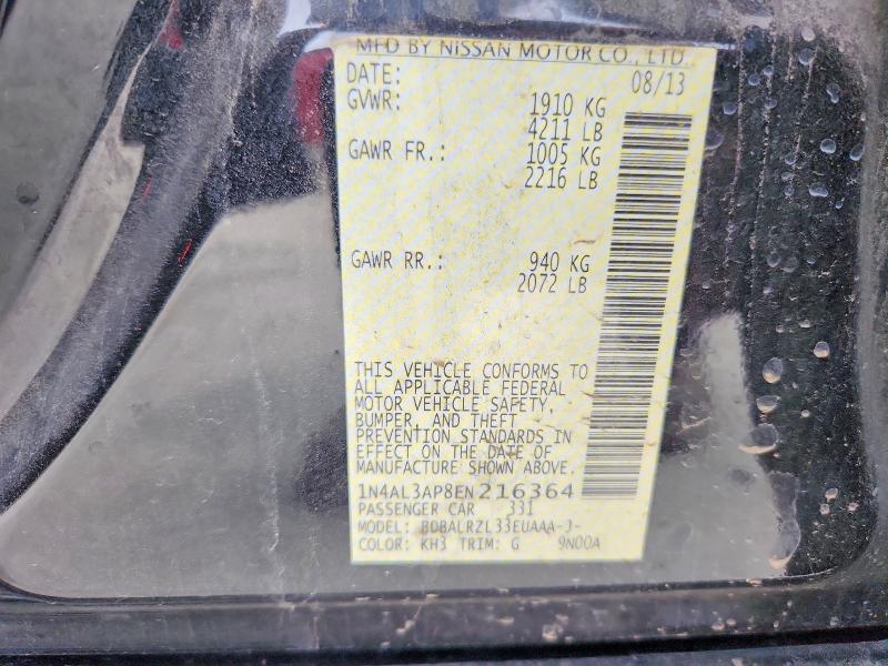 Продаж на аукціоні авто 2014 Nissan Altima, vin: 1N4AL3AP8EN216364, номер лоту: 56259216