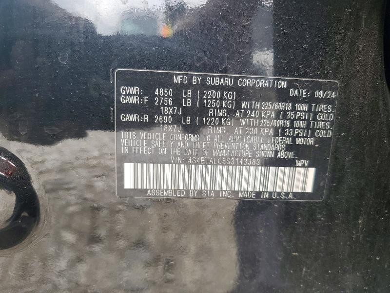 Продажа на аукционе авто 2025 Subaru Outback, vin: 4S4BTALC8S3143383, номер лота: 56596886