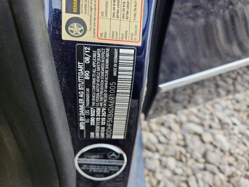 Aukcja sprzedaży 2013 Mercedes-benz E, vin: WDDHF5KB6DA691005, numer aukcji: 54734096