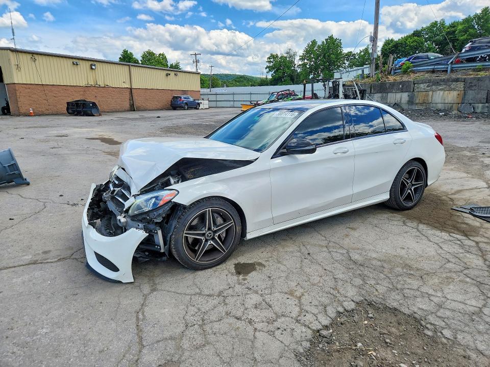58014116 :رقم المزاد ، 55SWF4JB6JU278855 vin ، 2018 Mercedes-benz C مزاد بيع
