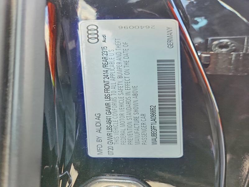 Продажа на аукционе авто 2020 Audi A3, vin: WAUBEGFF1LA096652, номер лота: 56569126