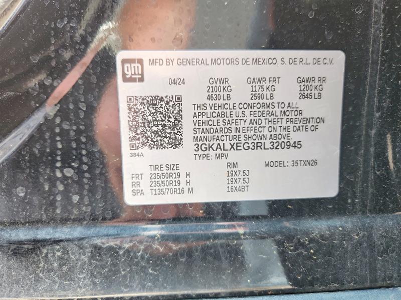 Aukcja sprzedaży 2024 Gmc Terrain, vin: 3GKALXEG3RL320945, numer aukcji: 58762986