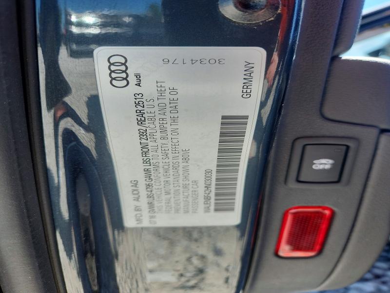 2017 Audi A4 მანქანა იყიდება აუქციონზე, vin: WAUENBF42HN030030, აუქციონის ნომერი: 55845366