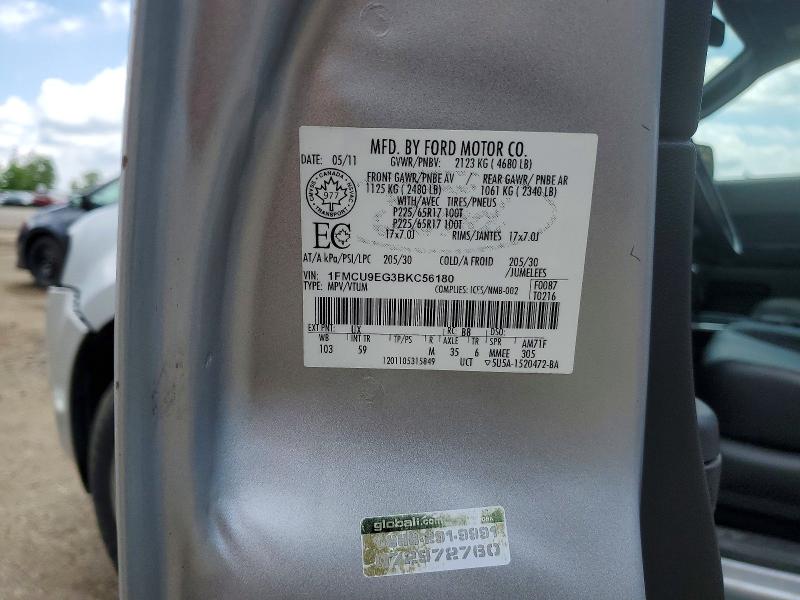 Aukcja sprzedaży 2011 Ford Escape, vin: 1FMCU9EG3BKC56180, numer aukcji: 56876046