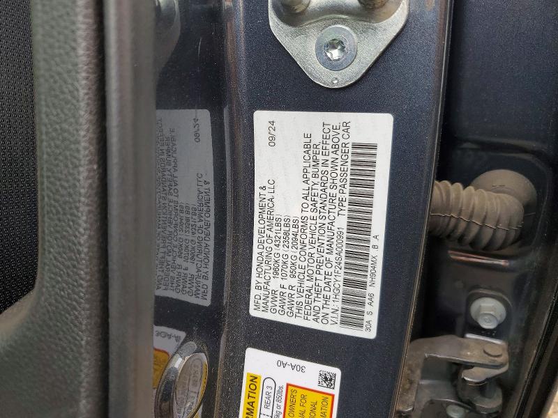 Продажа на аукционе авто 2025 Honda Accord, vin: 1HGCY1F24SA000991, номер лота: 54611576