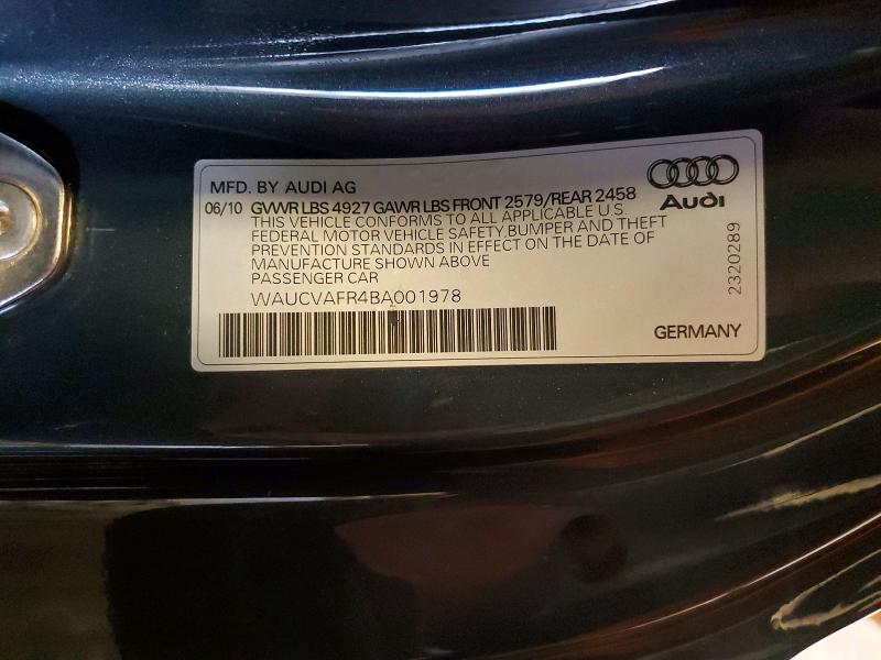 Aukcja sprzedaży 2011 Audi S5, vin: WAUCVAFR4BA001978, numer aukcji: 56058326