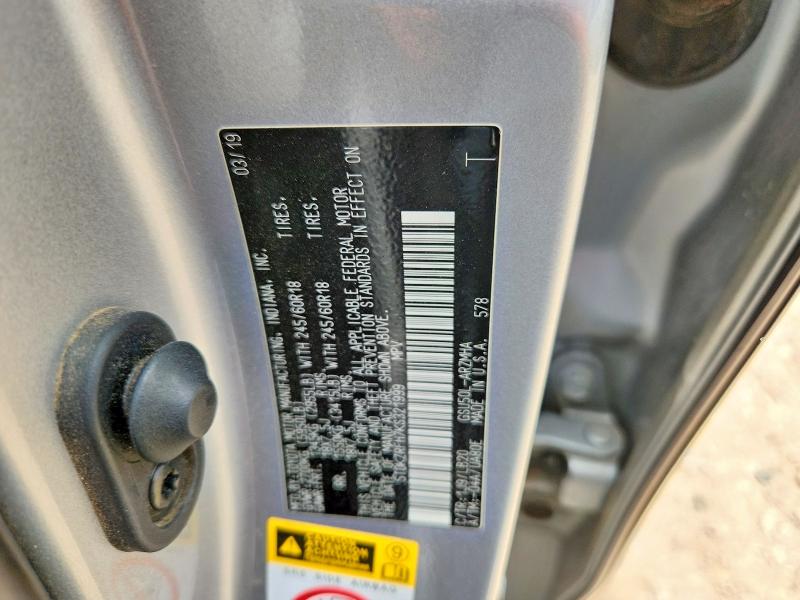 59141116 :رقم المزاد ، 5TDKZRFH7KS321999 vin ، 2019 Toyota Highlander مزاد بيع