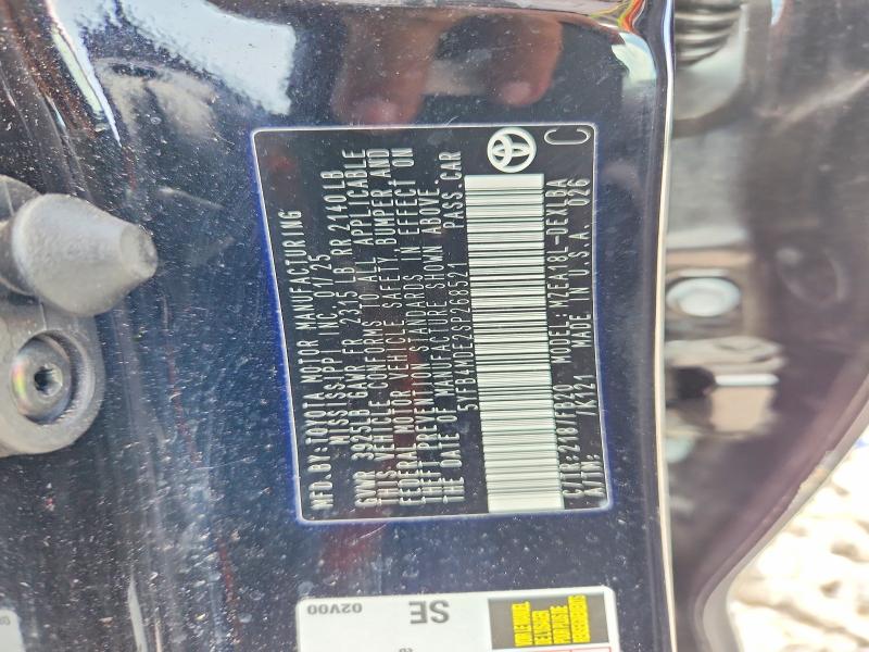 58511106 :رقم المزاد ، 5YFB4MDE2SP268521 vin ، 2025 Toyota Corolla مزاد بيع