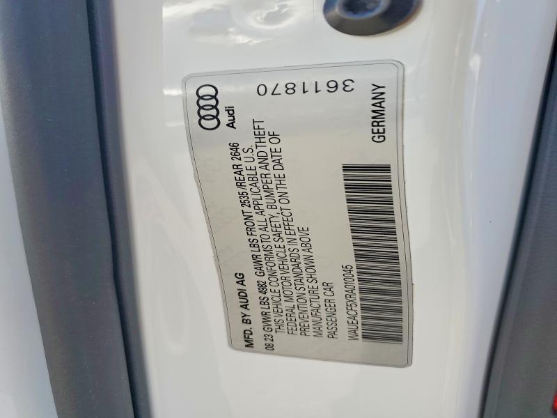 Aukcja sprzedaży 2024 Audi A5, vin: WAUEACF5XRA010045, numer aukcji: 58487966