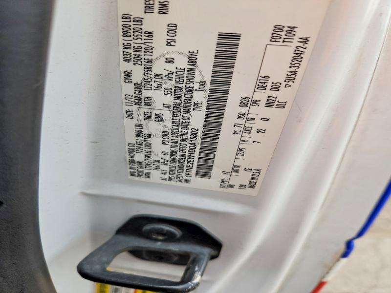 Aukcja sprzedaży 2013 Ford Econoline, vin: 1FTNE2EW1DDA15802, numer aukcji: 57606076