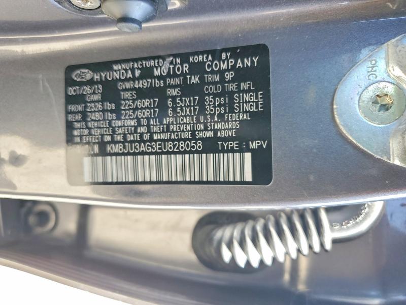 Продажа на аукционе авто 2014 Hyundai Tucson, vin: KM8JU3AG3EU828058, номер лота: 55944576