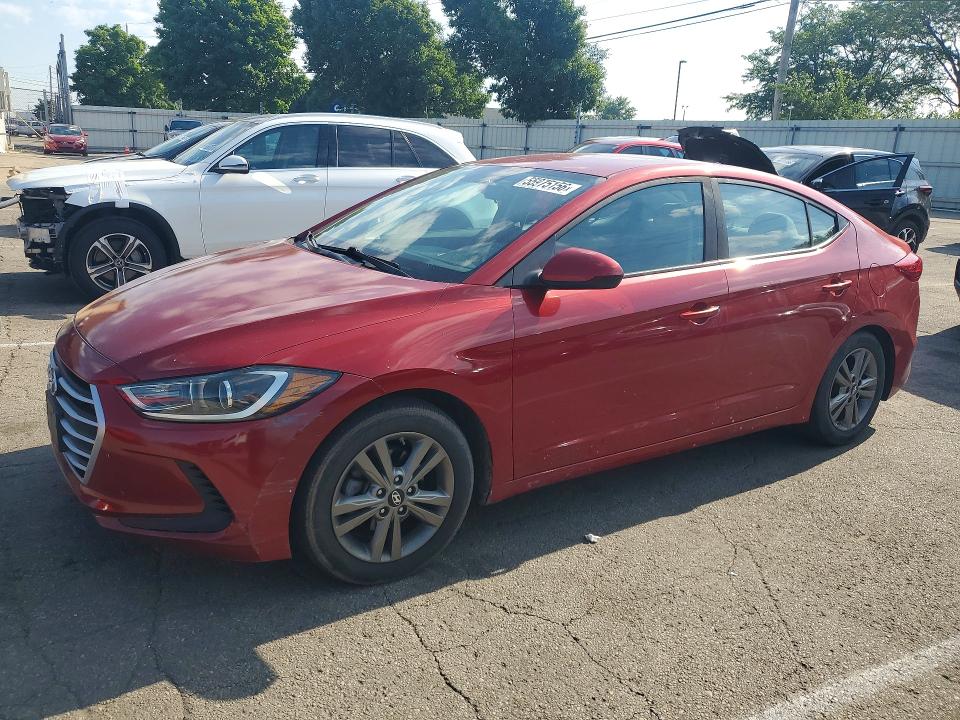 55975156 :رقم المزاد ، 5NPD84LF0JH253650 vin ، 2018 Hyundai Elantra مزاد بيع