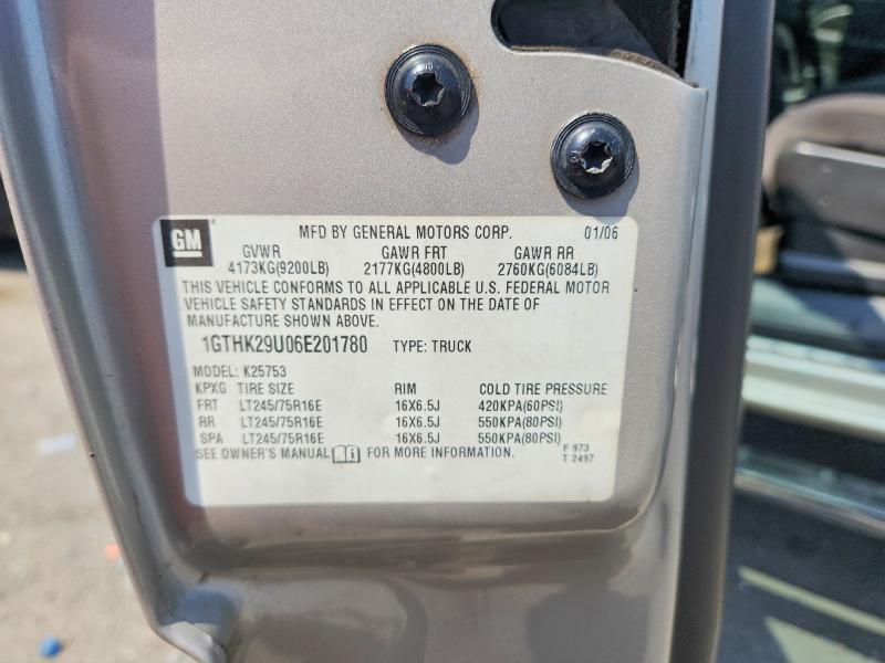 2006 Gmc Sierra მანქანა იყიდება აუქციონზე, vin: 1GTHK29U06E201780, აუქციონის ნომერი: 58792446