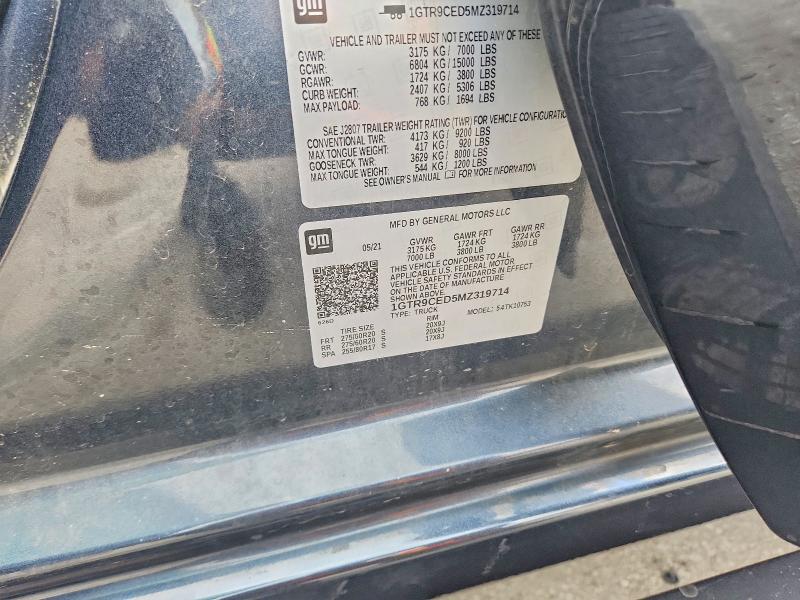 Продажа на аукционе авто 2021 Gmc Sierra, vin: 1GTR9CED5MZ319714, номер лота: 56408056