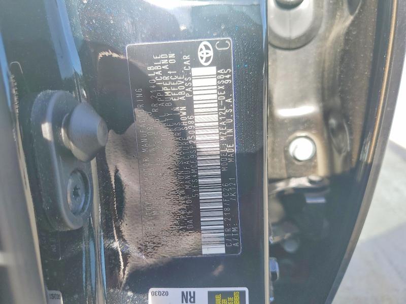 57537886 :رقم المزاد ، 5YFS4MCE9SP250986 vin ، 2025 Toyota Corolla مزاد بيع