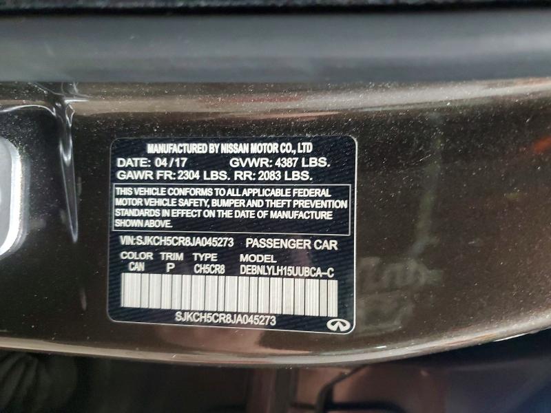 Продажа на аукционе авто 2018 Infiniti Qx30, vin: SJKCH5CR8JA045273, номер лота: 57163796