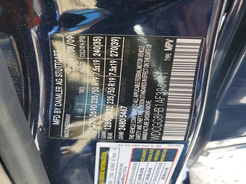2010 Mercedes-benz Glk მანქანა იყიდება აუქციონზე, vin: WDCGG8HB1AF396141, აუქციონის ნომერი: 56230696
