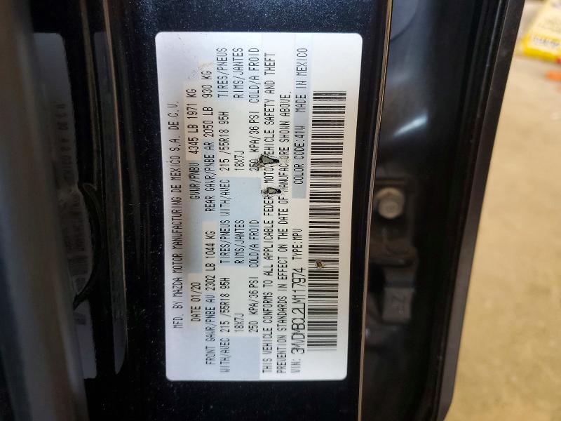 Продажа на аукционе авто 2020 Mazda Cx-30, vin: 3MVDMBCL2LM117974, номер лота: 55578276