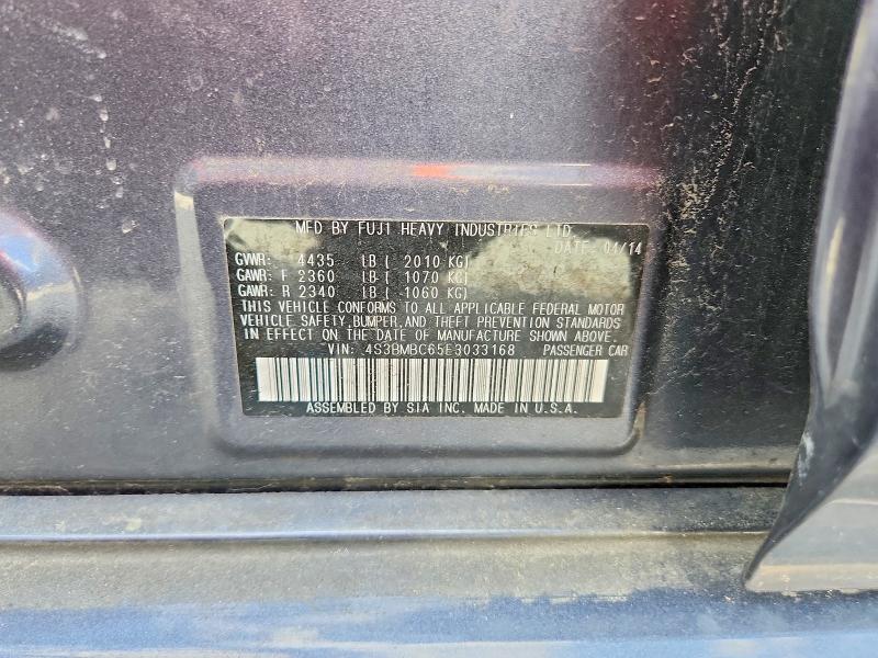 Aukcja sprzedaży 2014 Subaru Legacy, vin: 4S3BMBC65E3033168, numer aukcji: 56274246