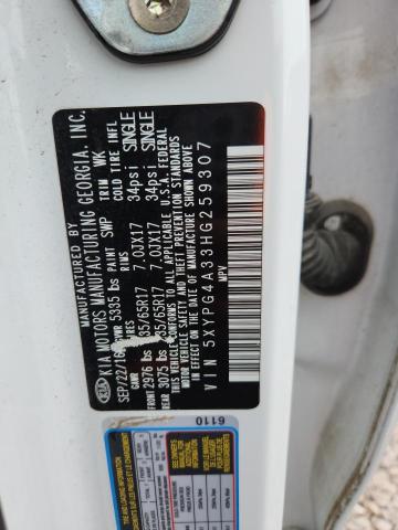 Продаж на аукціоні авто 2017 Kia Sorento, vin: 5XYPG4A33HG259307, номер лоту: 57481786