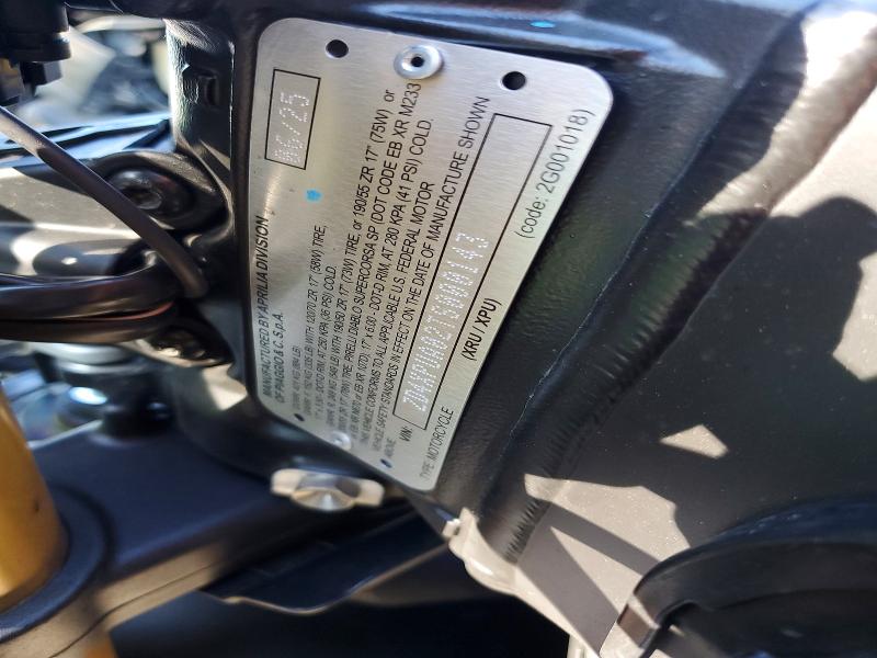 57139796 :رقم المزاد ، ZD4XPUA02TS000143 vin ، 2026 Aprilia Rsv4 مزاد بيع