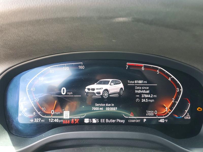 57725776 :رقم المزاد ، 5UXTY3C06L9C71505 vin ، 2020 Bmw X3 مزاد بيع