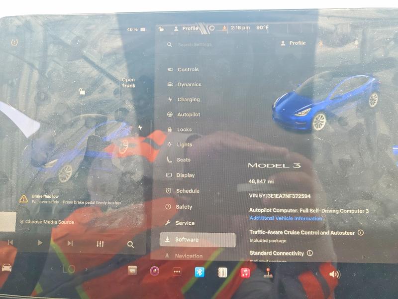 Продажа на аукционе авто 2022 Tesla Model 3, vin: 5YJ3E1EA7NF372594, номер лота: 55773086