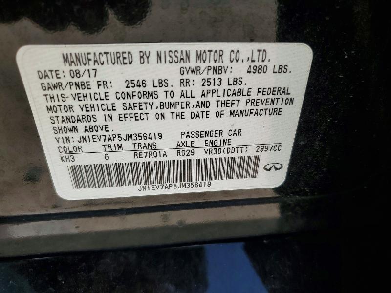 Продаж на аукціоні авто 2018 Infiniti Q50, vin: JN1EV7AP5JM356419, номер лоту: 56148656