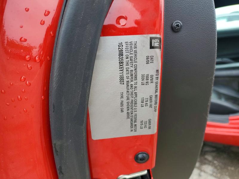 Продажа на аукционе авто 2006 Pontiac Solstice, vin: 1G2MB35BX6Y118837, номер лота: 57086816