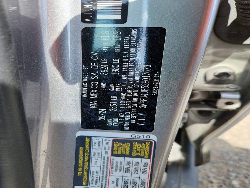 Aukcja sprzedaży 2025 Kia K4, vin: 3KPFU4DE5SE017673, numer aukcji: 57932936