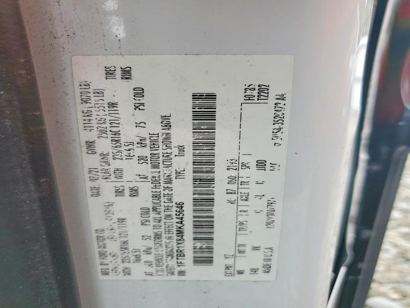 Aukcja sprzedaży 2021 Ford Transit, vin: 1FTBR1X84MKA45646, numer aukcji: 56856326