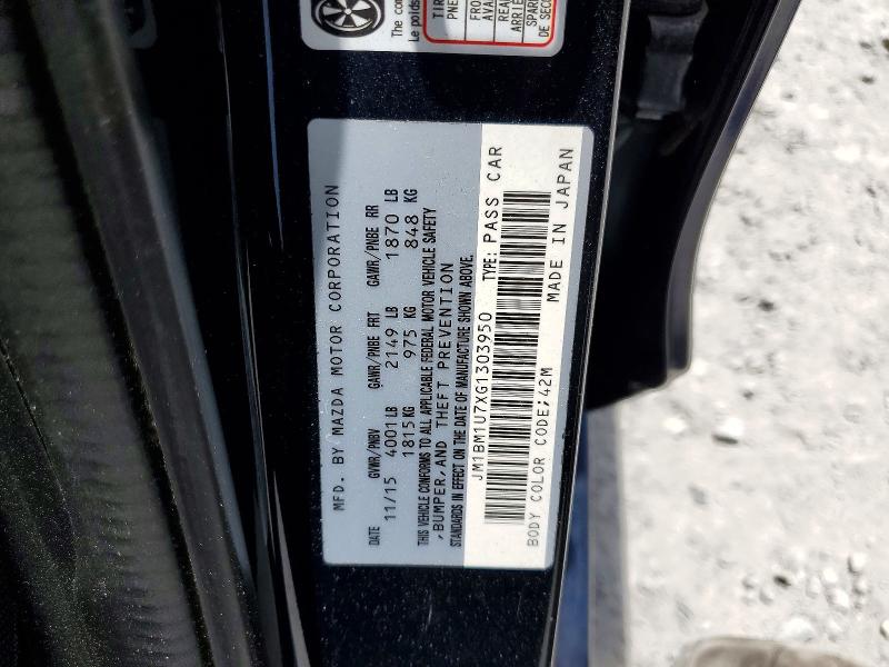 56070516 :رقم المزاد ، JM1BM1U7XG1303950 vin ، 2016 Mazda 3 مزاد بيع