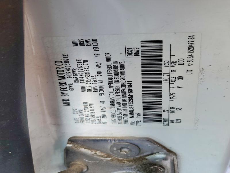 Aukcja sprzedaży 2021 Ford Transit Connect, vin: NM0LS7E28M1501841, numer aukcji: 58826456