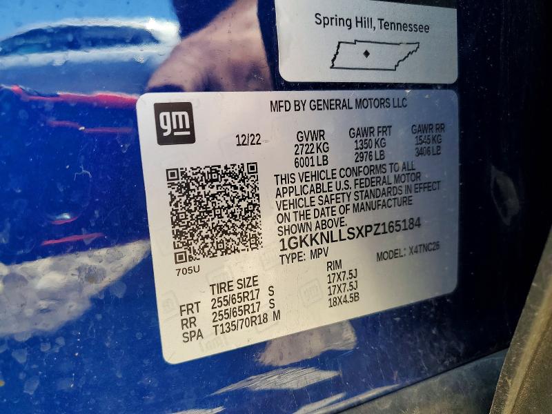 57272036 :رقم المزاد ، 1GKKNLLSXPZ165184 vin ، 2023 Gmc Acadia مزاد بيع