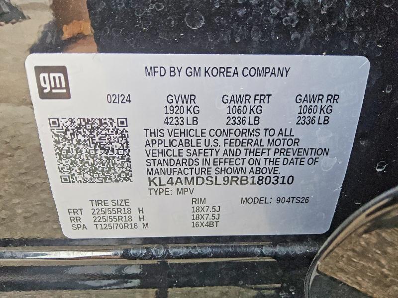 Auction sale of the 2024 Buick Encore Gx, vin: KL4AMDSL9RB180310, lot number: 57045956