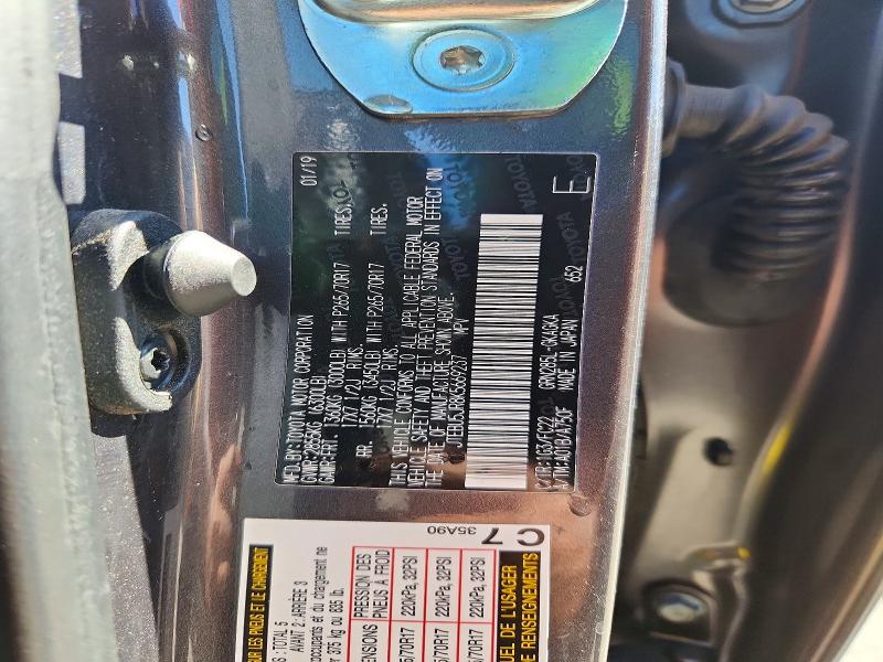 Продажа на аукционе авто 2019 Toyota 4runner, vin: JTEBU5JR8K5669237, номер лота: 57716696